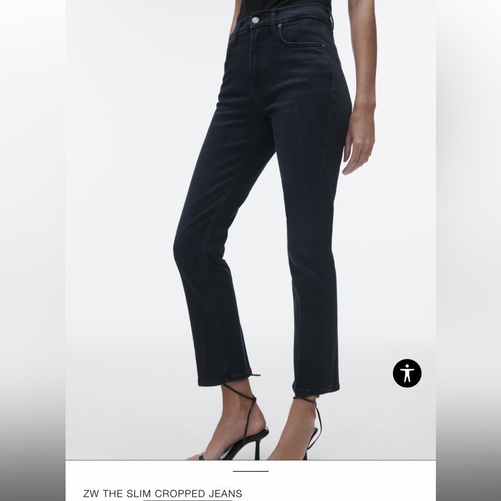 Zara ZW THE SLIM CROPPED JEANS